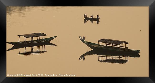 Boating Framed Print by Bhagwat Tavri