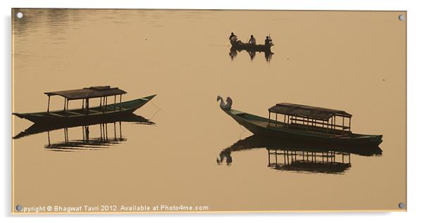 Boating Acrylic by Bhagwat Tavri