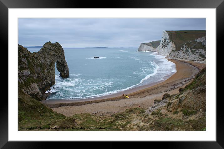 The Bay at Durdle Door Framed Mounted Print by Phil Wareham