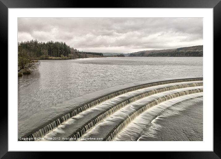 Overflowing at Fewston Framed Mounted Print by Chris Frost
