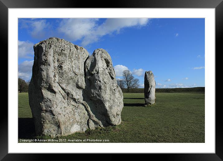 Avebury Stones Framed Mounted Print by Adrian Wilkins