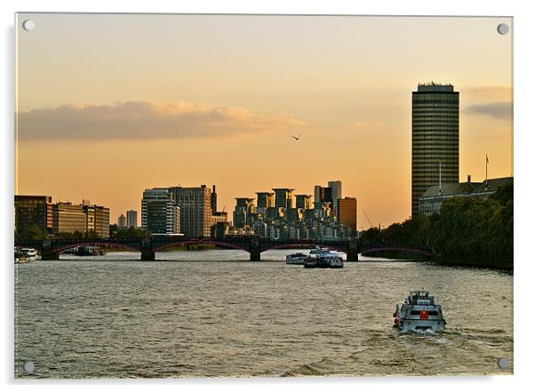 RIVER THAMES Acrylic by radoslav rundic