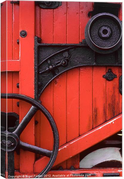 The red machine Canvas Print by Creative Photography Wales