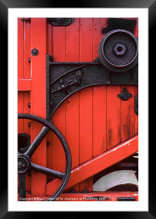 The red machine Framed Mounted Print by Creative Photography Wales