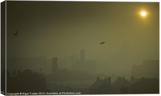 The Birds, Birmingham Canvas Print by Creative Photography Wales