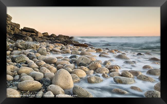 Rocks of Ope Framed Print by Chris Frost