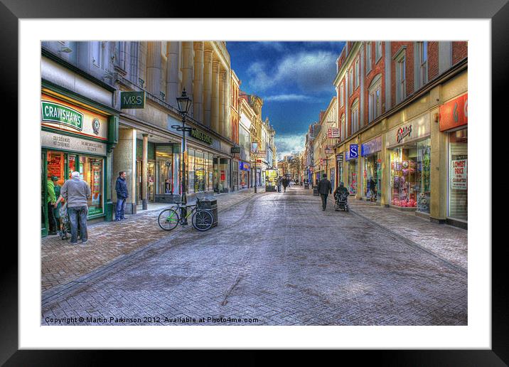 Whitefriargate 2012 Framed Mounted Print by Martin Parkinson