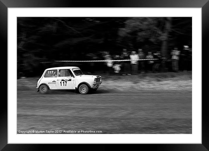 Mini Cooper Framed Mounted Print by Martyn Taylor