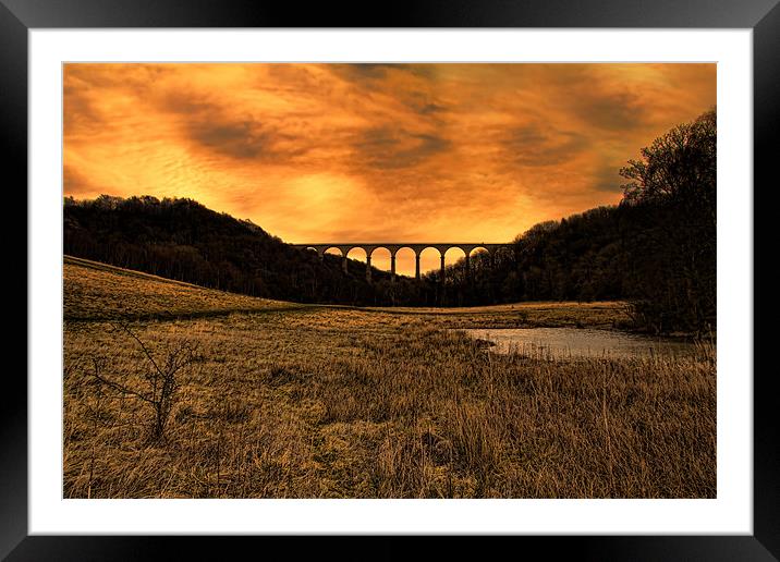 Hownsgill Viaduct Framed Mounted Print by Northeast Images