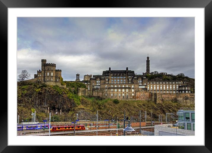 On top of Calton Hill Framed Mounted Print by Tom Gomez