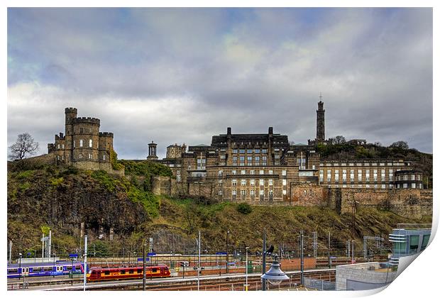 On top of Calton Hill Print by Tom Gomez