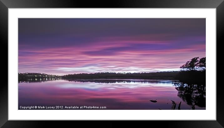 A Veil of White Framed Mounted Print by Mark Lucey