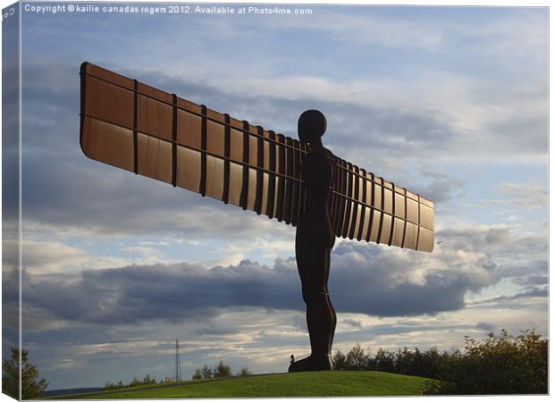 Angel Of The North Canvas Print by kailie canadas rogers