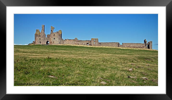 Dunstanburgh Castle Framed Mounted Print by David Pringle