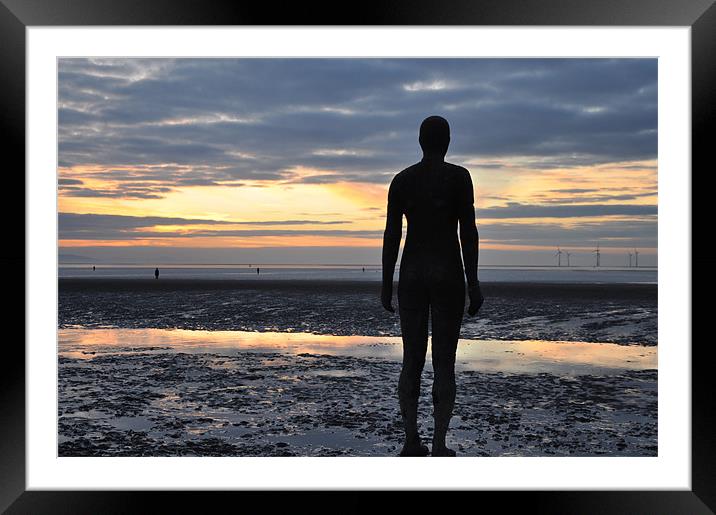 GORMLEY Framed Mounted Print by sue davies