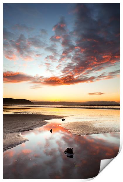 Fire In The Sky Print by Andrew Wheatley