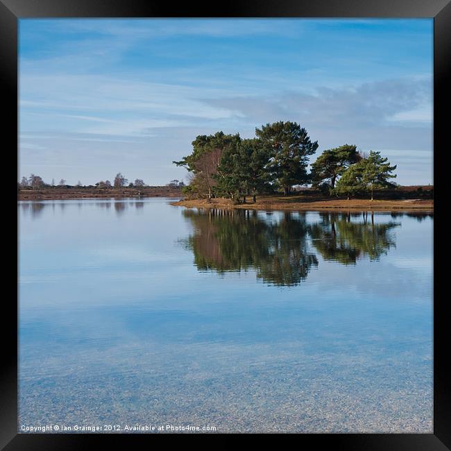 By The Pond Framed Print by Ian Grainger