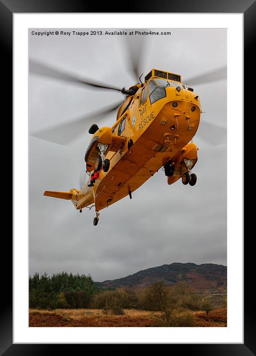 Raf Seaking - Mountain rescue Framed Mounted Print by Rory Trappe