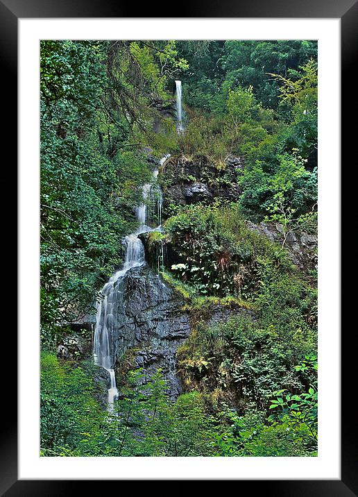 Canonteign Falls Framed Mounted Print by kevin wise