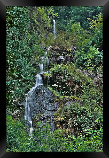 Canonteign Falls Framed Print by kevin wise