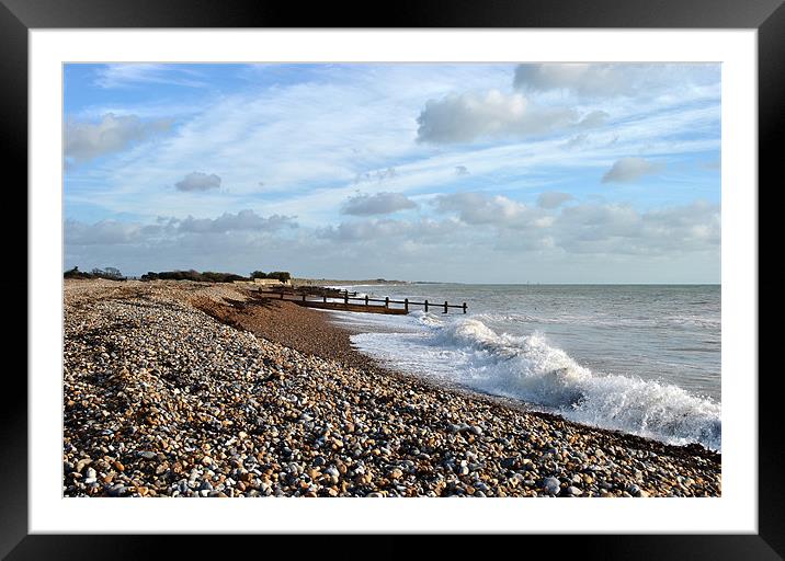Climping Beach Framed Mounted Print by graham young