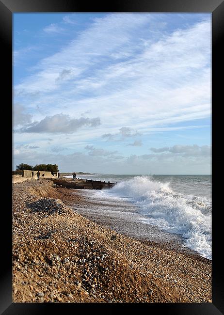 Climping Beach Framed Print by graham young