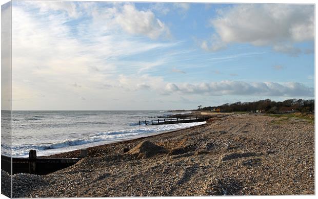 Climping Beach, West Sussex Canvas Print by graham young