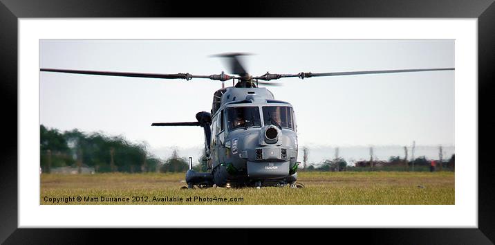 Lynx HMA8SRU Framed Mounted Print by Matt Durrance