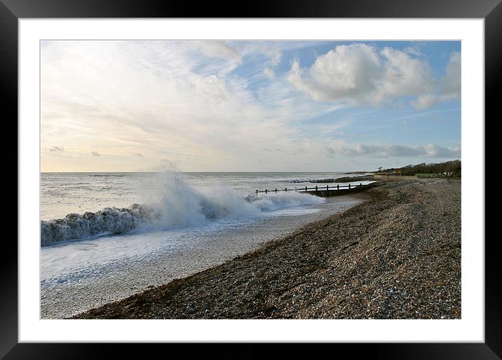Climping Beach Framed Mounted Print by graham young