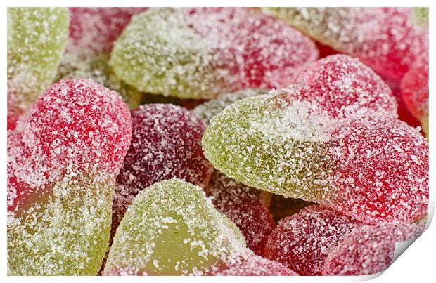 Fizzy Cherry Sweets Print by Paul Brighton