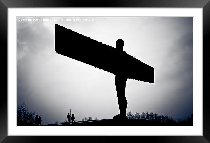Angel of the North Framed Mounted Print by John Ellis