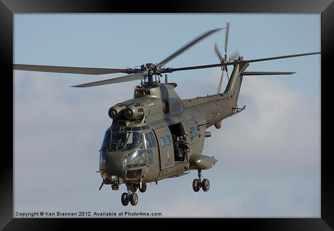 RAF Puma Helicopter Framed Print by Oxon Images