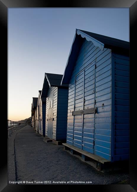 Cromer Beach Huts, Norfolk Framed Print by Dave Turner