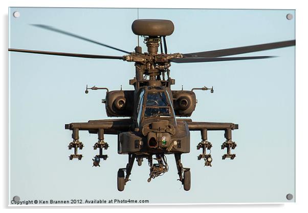 AH 64 Apache head on Acrylic by Oxon Images
