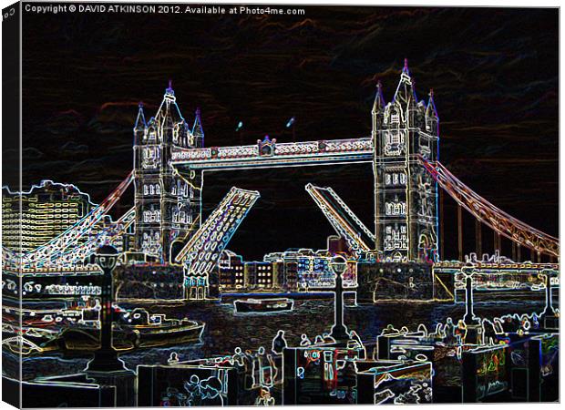 TOWER BRIDGE Canvas Print by David Atkinson