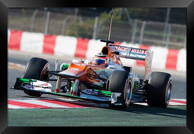 Nico Hukenberg 2012 Catalunya Framed Print by SEAN RAMSELL