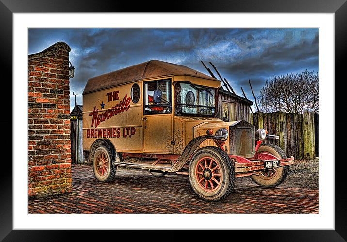 Newcastle Broon Delivery Van Framed Mounted Print by Kevin Tate