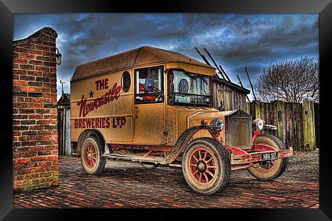 Newcastle Broon Delivery Van Framed Print by Kevin Tate