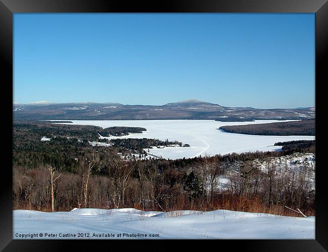 First Connecticut Lake Framed Print by Peter Castine