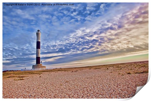 Dungeness Lighthouse Print by Natalie Durell