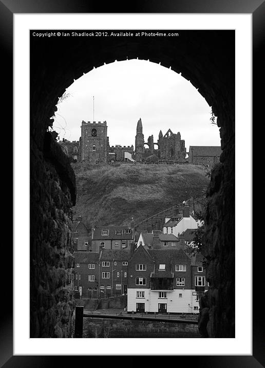 Whitby Abbey Framed Mounted Print by Ian Shadlock