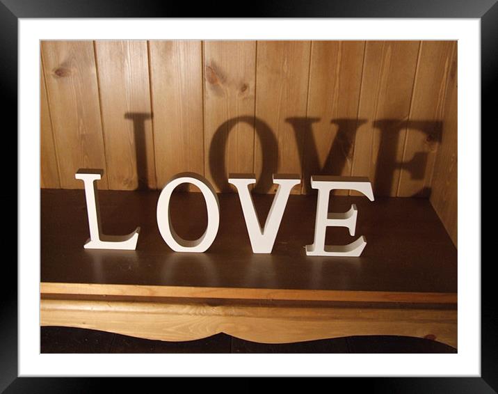 wooden love Framed Mounted Print by will pratt
