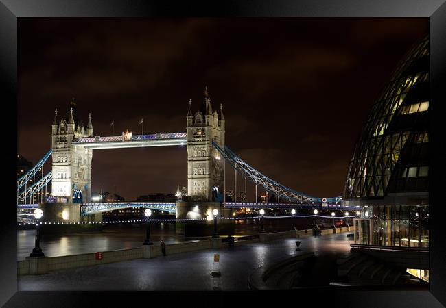 London at Night Framed Print by David Pyatt
