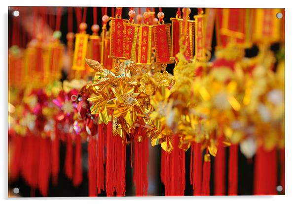 Chinese New Year Acrylic by Simon Wilson