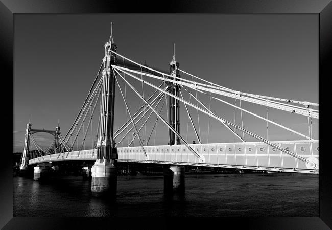 The Albert Bridge London Framed Print by David Pyatt