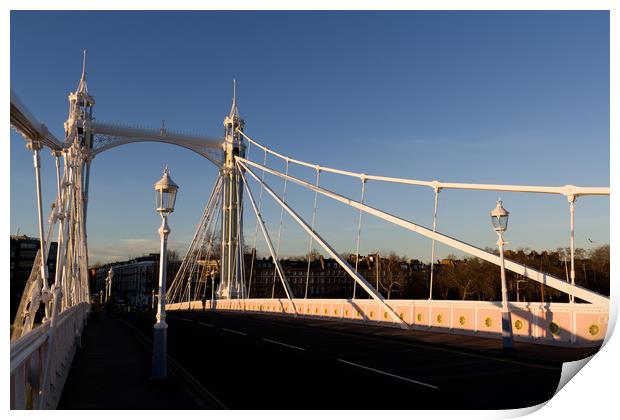 The Albert Bridge London Print by David Pyatt