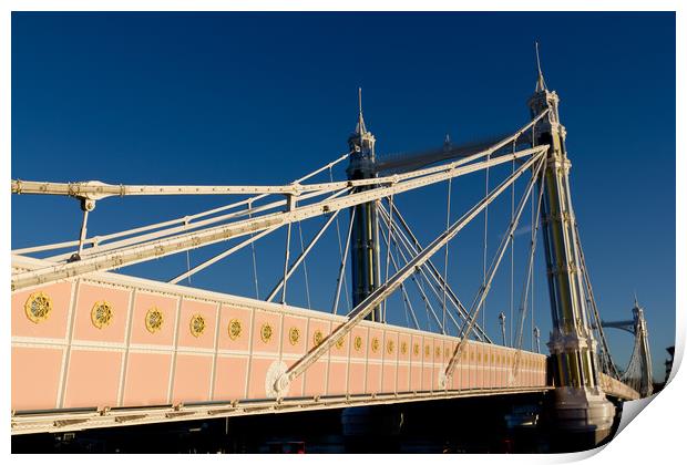 The Albert Bridge London Print by David Pyatt