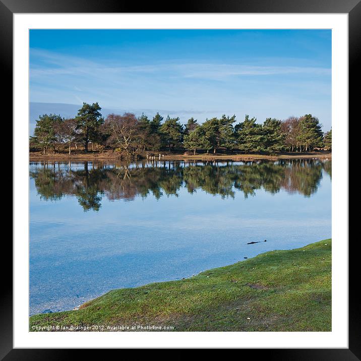 Reflections Framed Mounted Print by Ian Grainger