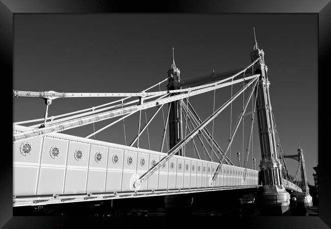 The Albert Bridge London Framed Print by David Pyatt