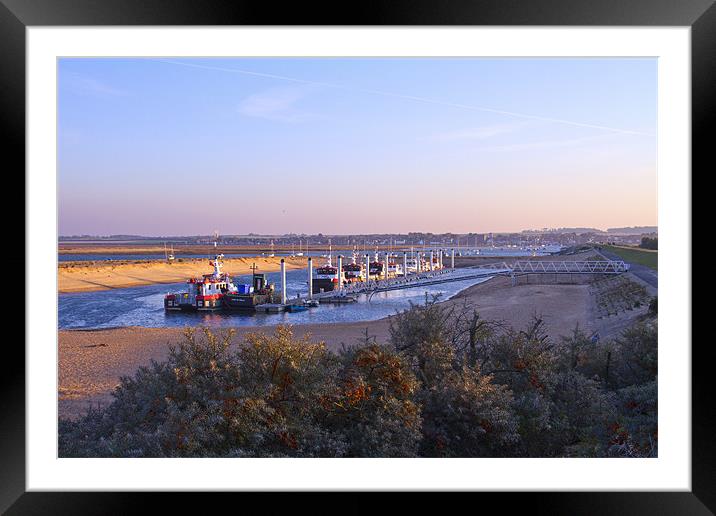 Sunset Wells Next to the Sea Framed Mounted Print by David French